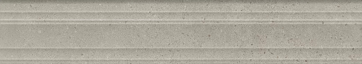 Бордюр Багет Монсеррат серый светлый матовый обрезной 40x7,3x2,7