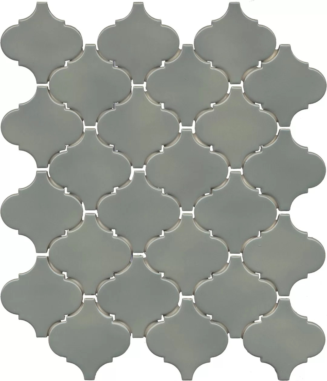 Арабески Марокко зелёный глянцевый 26x30x0,7