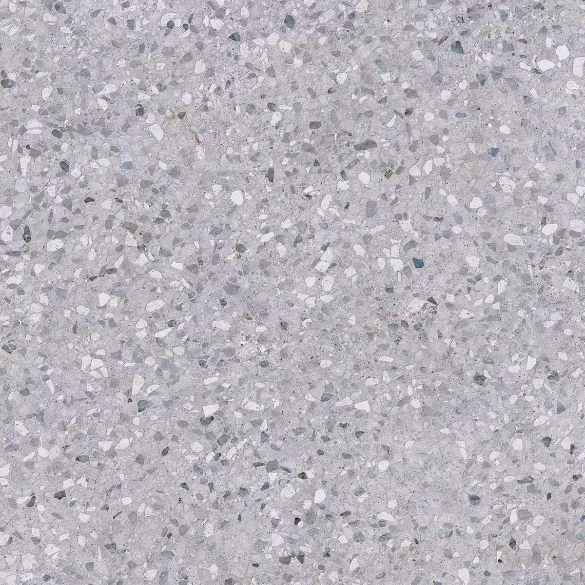 Терраццо серый обрезной 60x60x0,9