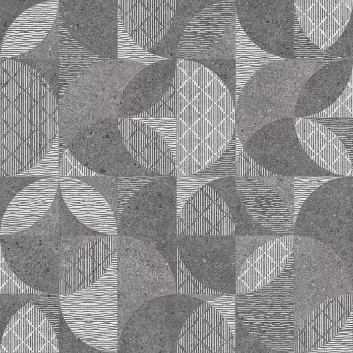 Фондамента тёмный декорированный обрезной 60x60x0,9