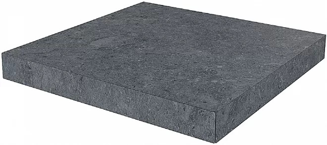 Ступень угловая клееная Роверелла серый темный 33x33x0,9