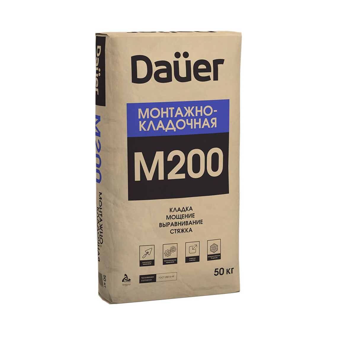 Смесь монтажно-кладочная сухая Dauer М-200, 50 кг