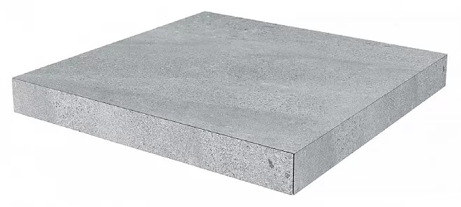 Ступень угловая клееная Про Матрикс серый 33x33x0,9