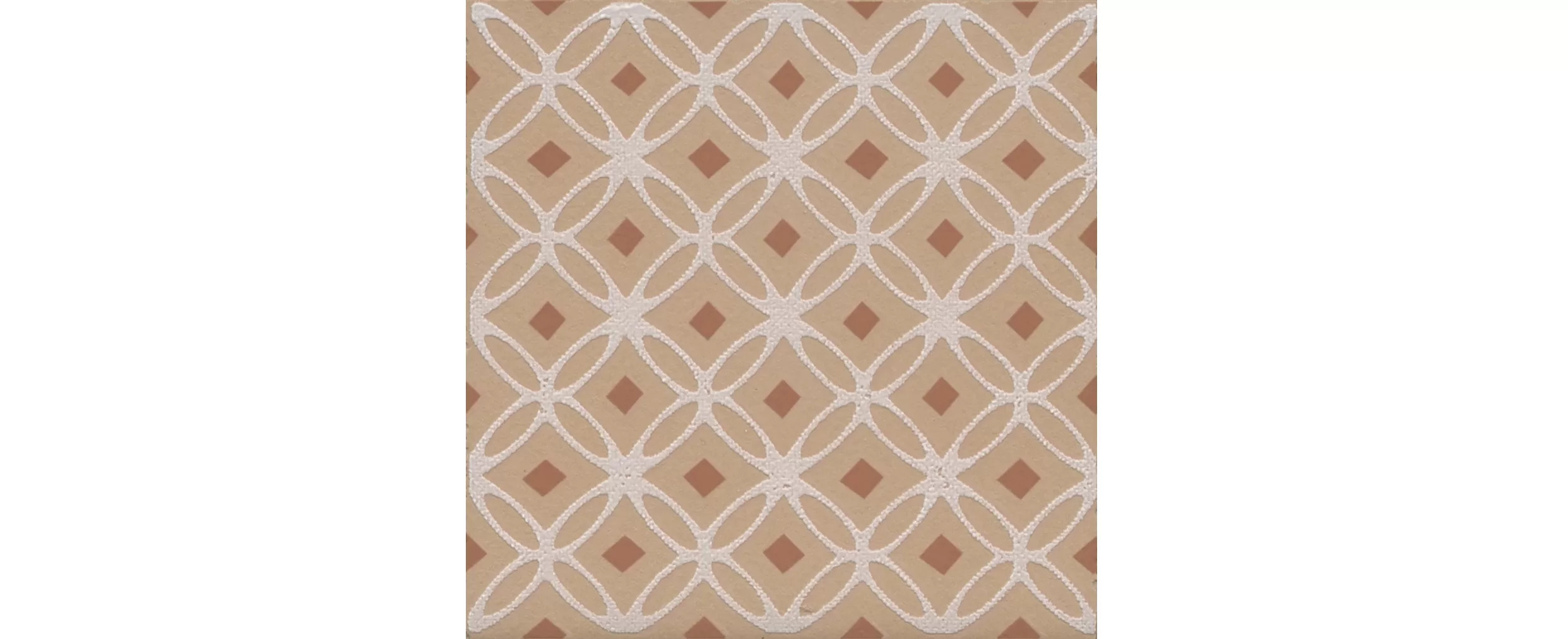 Декор Агуста 1 оранжевый матовый 9,8x9,8x0,7