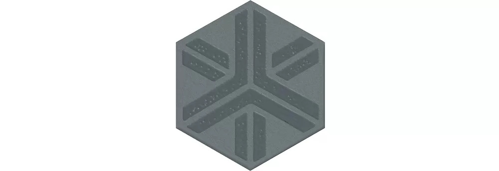 Декор Агуста синий матовый 6x5,2x0,69