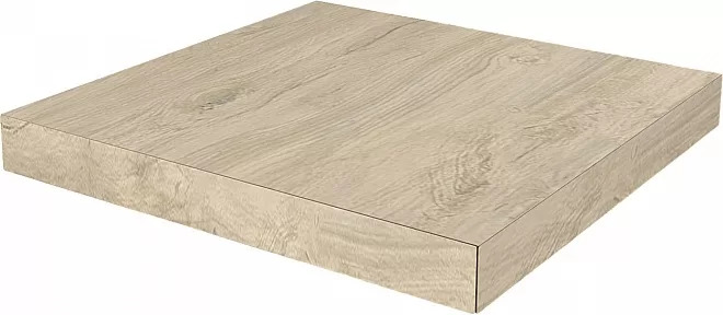 Ступень угловая клееная левая Сальветти капучино светлый 33x33x0,9