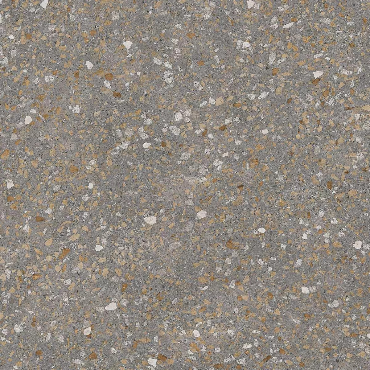 Терраццо коричневый обрезной 60x60x0,9