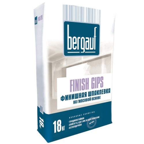Шпаклевка гипсовая финишная Bergauf Finish Gips, 18 кг