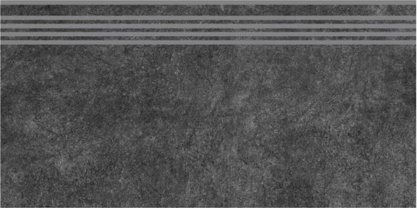 Ступень Королевская дорога черный обрезной 30x60x0,9