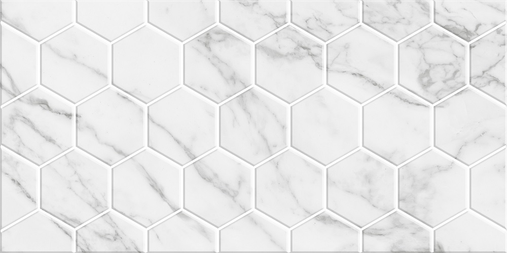 Мрамор/Marble Гексо 600х300
