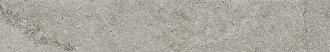 Плинтус Сплит серый матовый обрезной 60x9,5x0,8