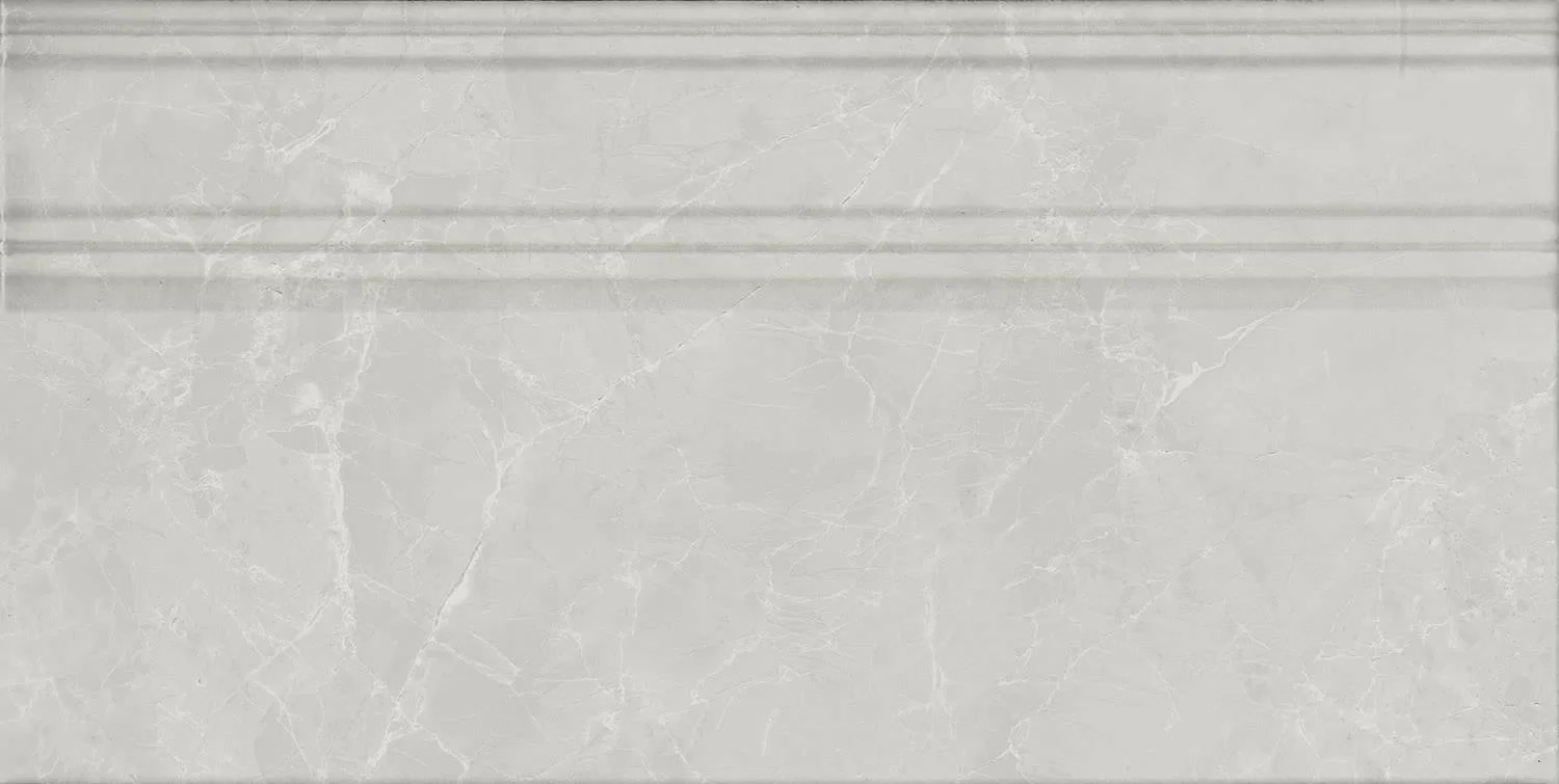 Плинтус Монте Тиберио серый глянцевый обрезной 20x40x1,6
