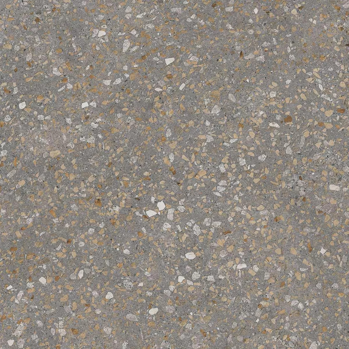Терраццо коричневый обрезной 60x60x0,9