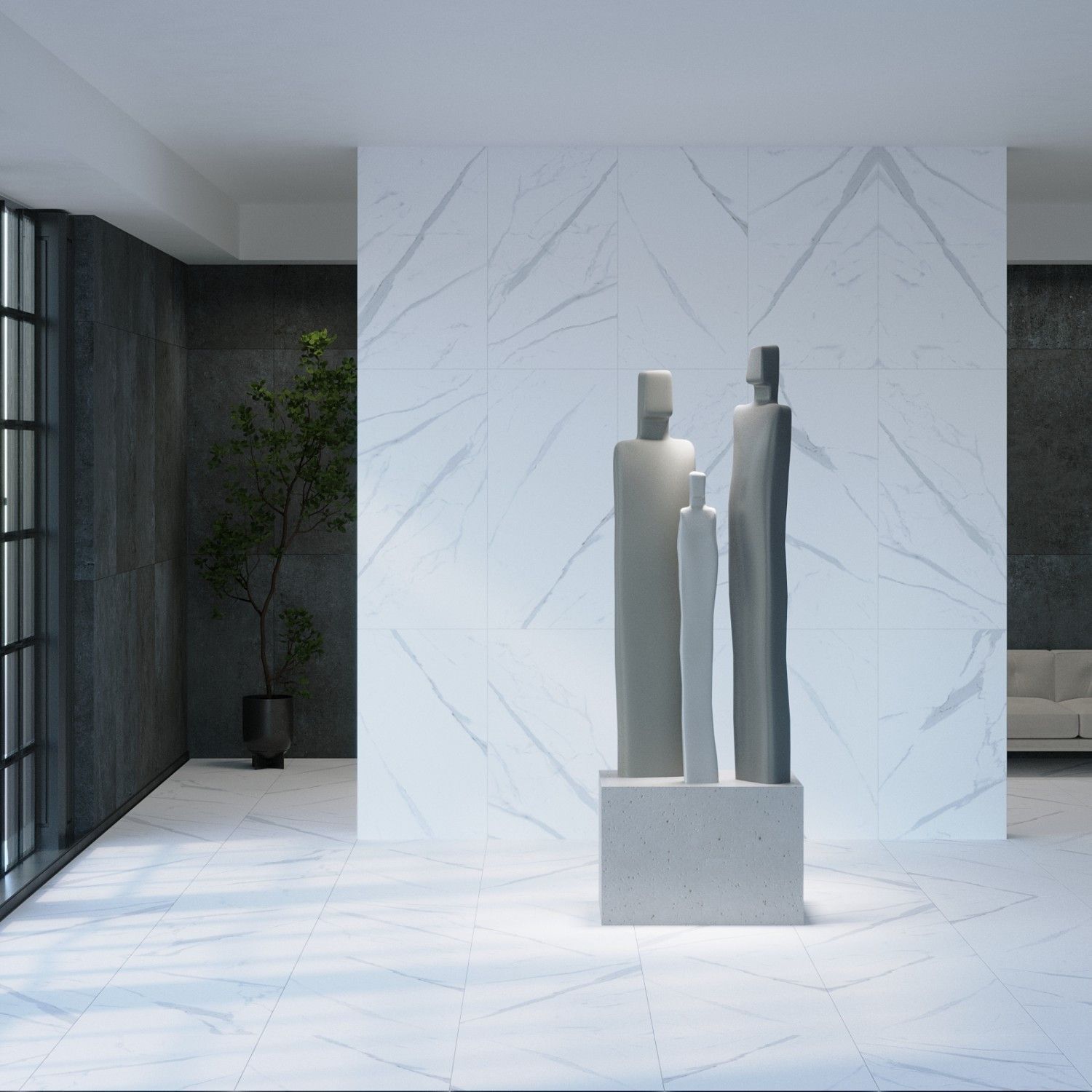 Керамогранит STATUARIO White 120x60 (Матовый)