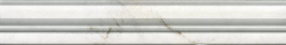 Бордюр Серенада белый глянцевый обрезной 30x5x1,9