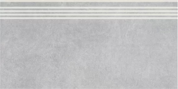 Ступень Королевская дорога серый светлый обрезной 30x60x0,9