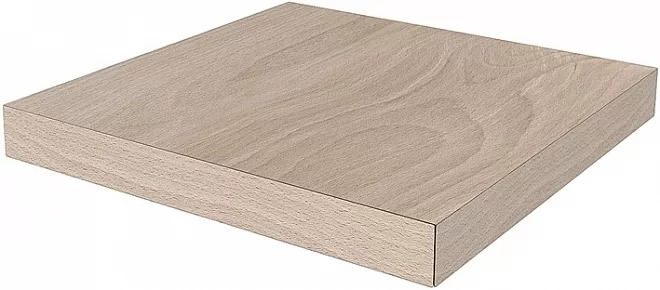 Ступень угловая клееная левая Про Вуд бежевый светлый 33x33x0,9