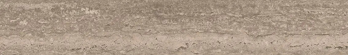 Плинтус Про Травертин бежевый тёмный матовый обрезной 60x9,5x0,9