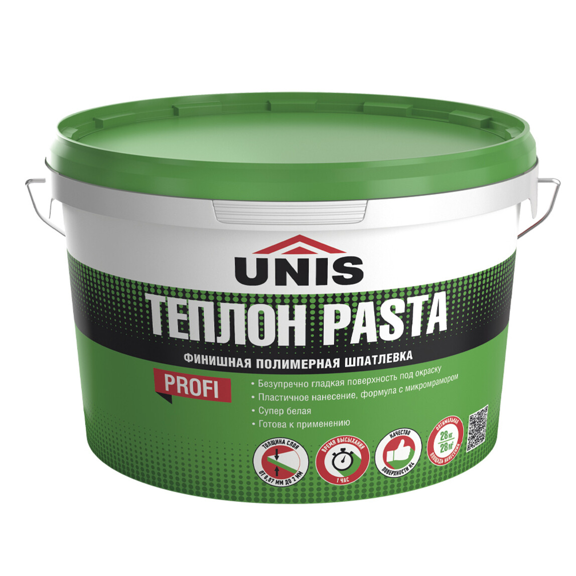 Шпатлевка полимерная Unis Pasta Теплон готовая (28 кг)