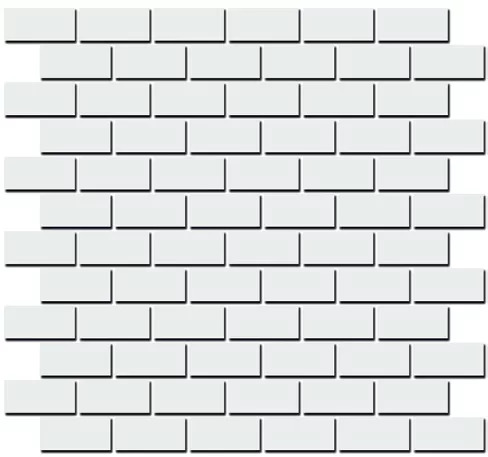 Декор Турнон белый мозаичный матовый 32x30x0,9