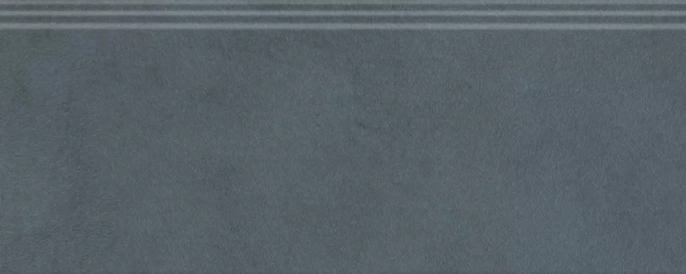 Плинтус Чементо синий тёмный матовый обрезной 30x12x1,3