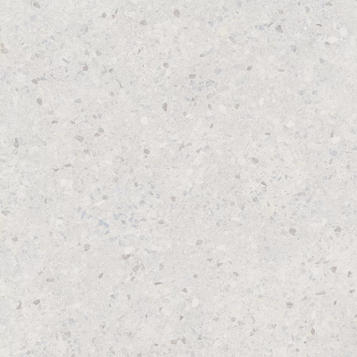 Терраццо серый светлый обрезной 60x60x0,9