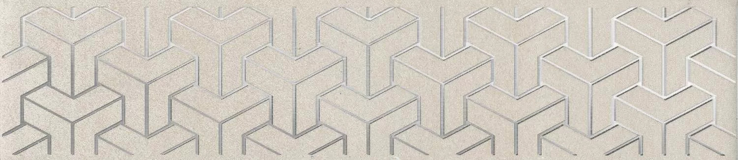 Бордюр Ломбардиа бежевый матовый 25x5,4x0,8