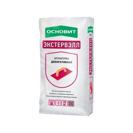 Штукатурка декоративная Основит Шуба Экстервэлл OS-2,0 GS серая, 25 кг