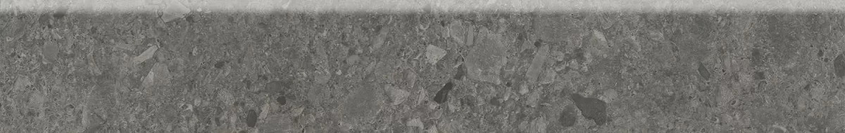 Плинтус Чеппо ди Гре антрацит матовый обрезной 60x9,5x0,9