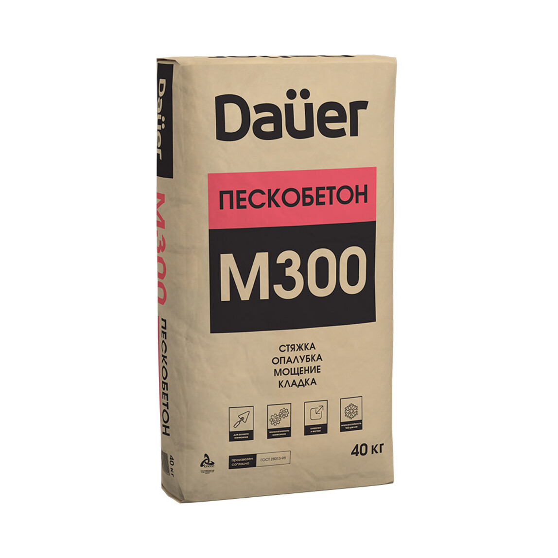 Пескобетон Dauer М-300, 40 кг