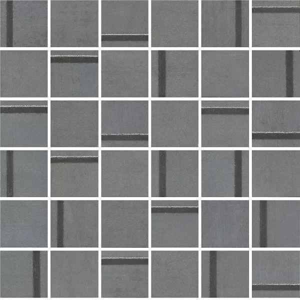 Декор Гварди 1 мозаичный синий матовый обрезной 30x30x0,9 из 36 частей 4,8х4,8