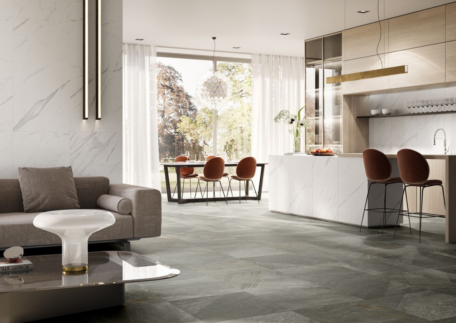 Керамогранит STATUARIO White 60x60 (Матовый)