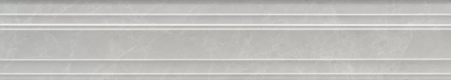 Бордюр Монте Тиберио серый глянцевый обрезной 40x7,3x2,7