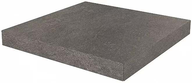 Ступень угловая клееная Про Стоун антрацит 33x33x0,9