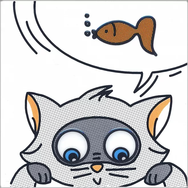 Декор Кошки-Мышки. Рыбка матовый 20x20x0,69