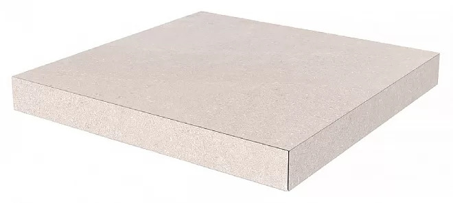 Ступень угловая клееная Про Матрикс светлый бежевый 33x33x0,9