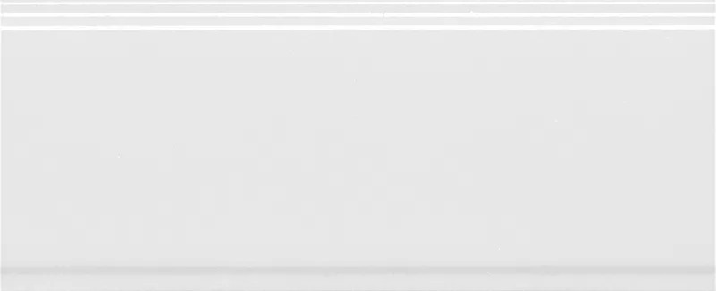 Бордюр Марсо белый матовый обрезной 30x12x1,3