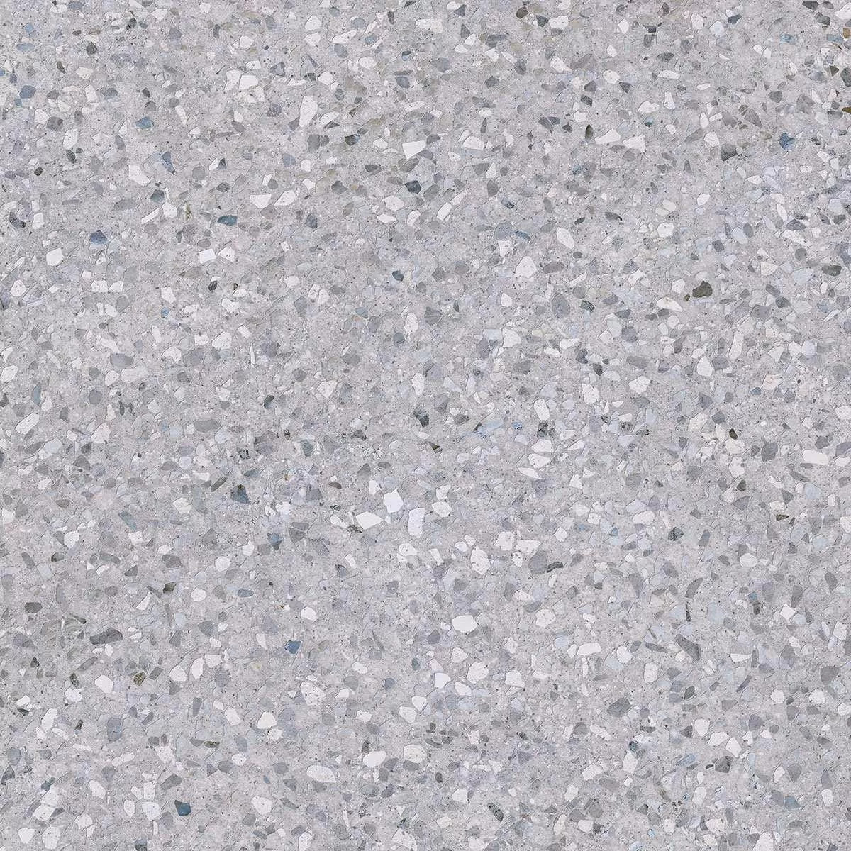 Терраццо серый обрезной 60x60x0,9