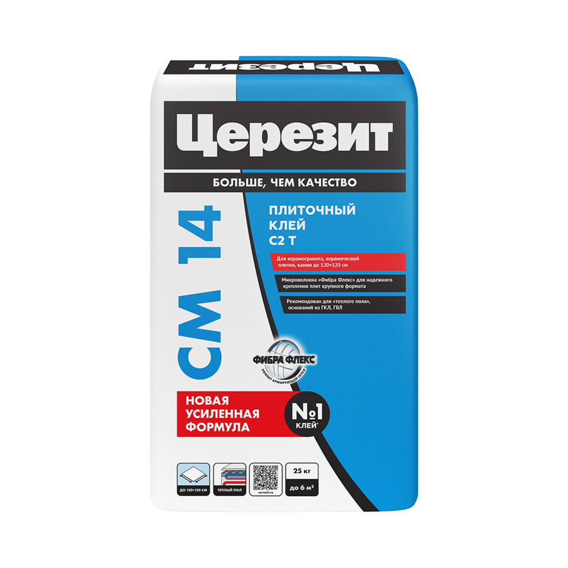 Клей для плитки, керамогранита и камня Церезит CM 14 (25 кг)