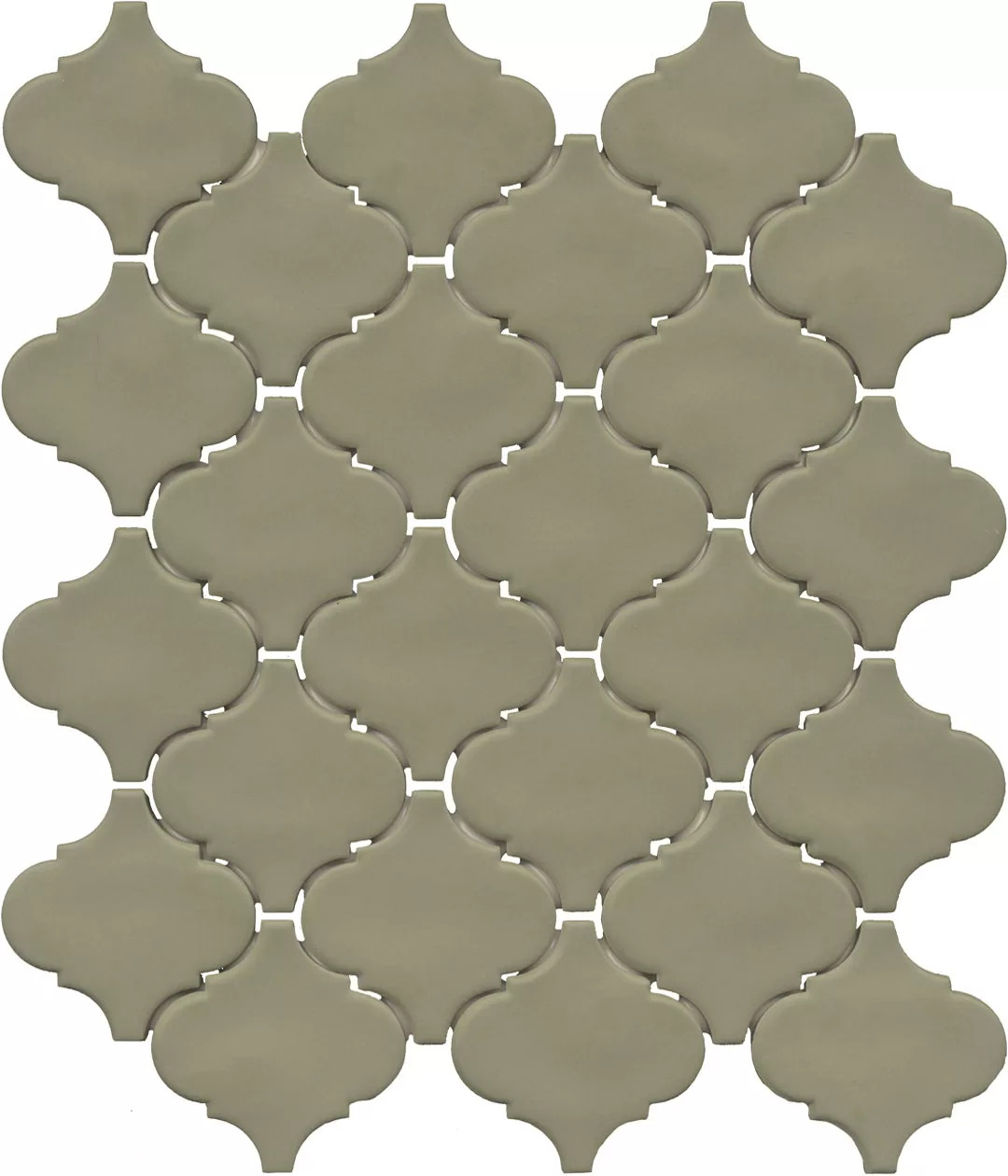 Арабески Марокко зелёный матовый 26x30x0,7