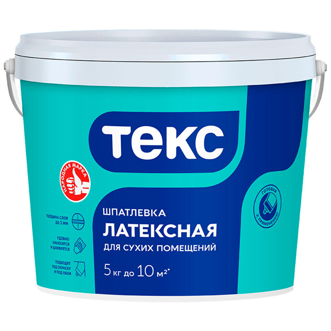 Шпаклёвка латексная Текс Профи финишная (5 кг)