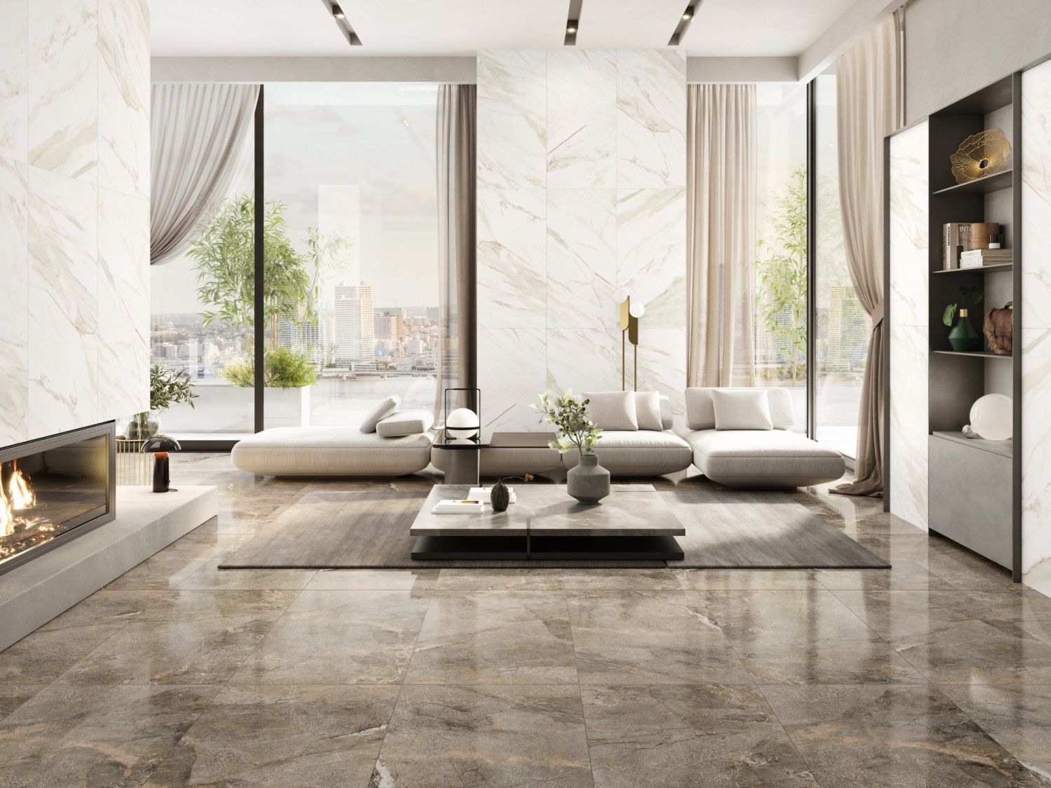 Керамогранит VOLTERRA Grey 120x60 (Матовый)