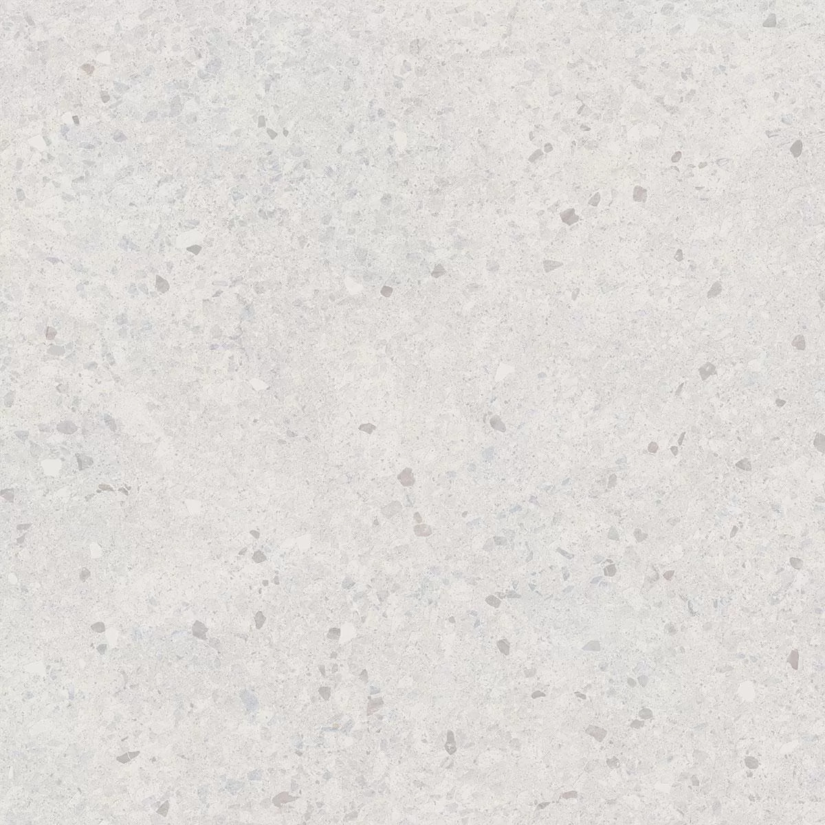 Терраццо серый светлый обрезной 60x60x0,9
