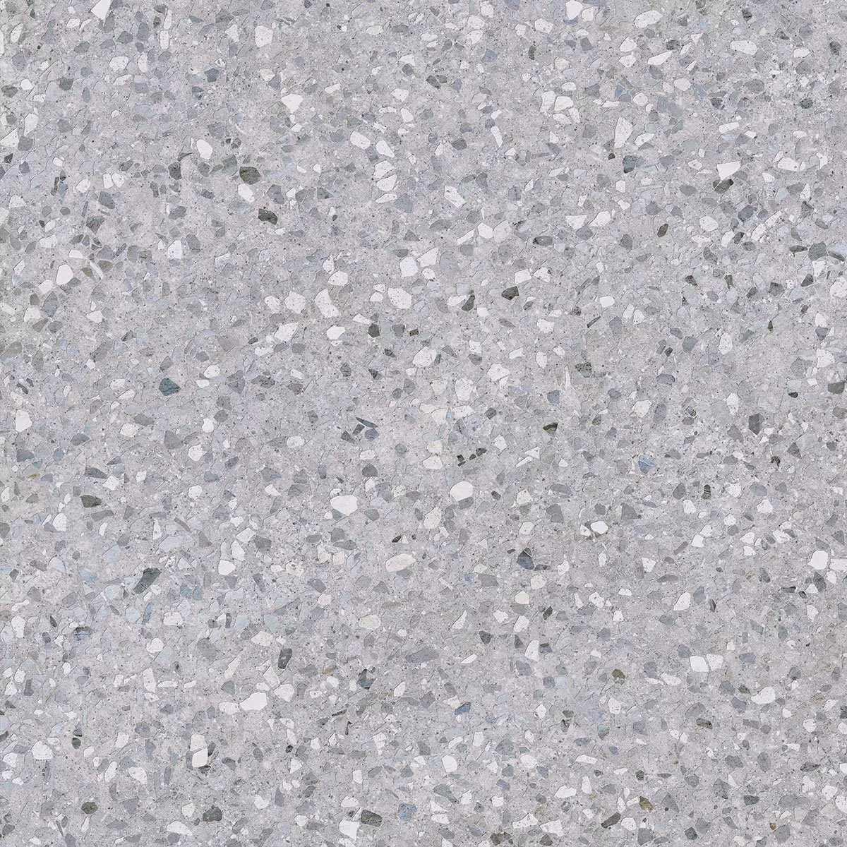 Терраццо серый обрезной 60x60x0,9