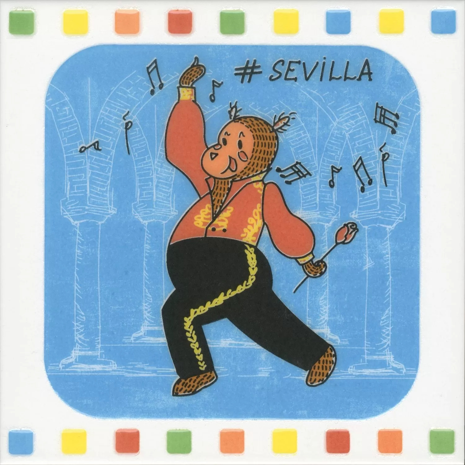 Декор Большое путешествие Seville глянцевый 20x20x0,69