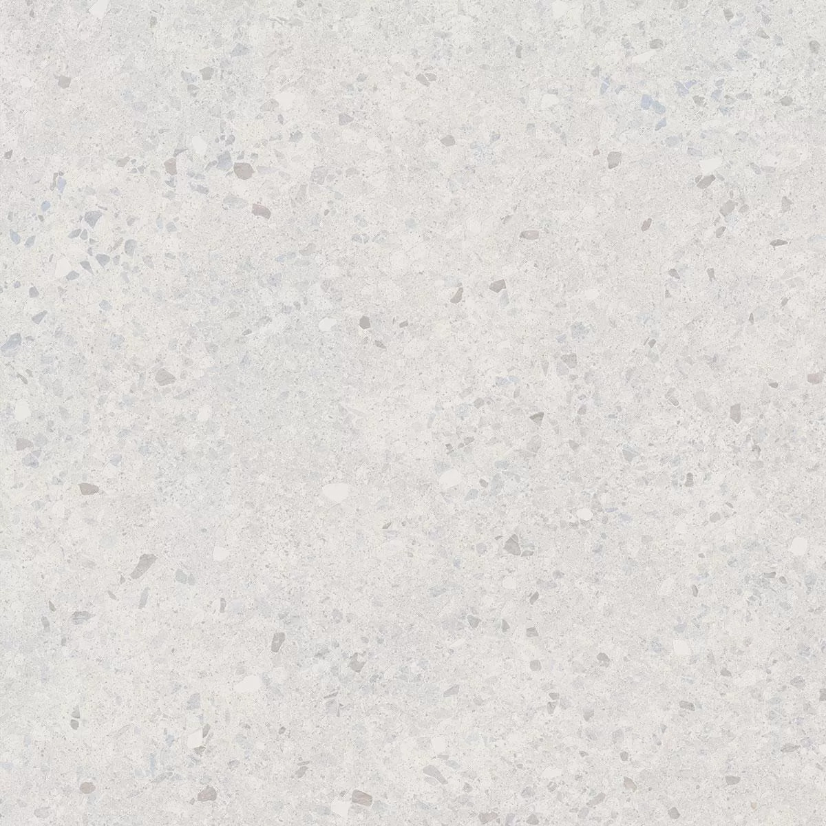 Терраццо серый светлый обрезной 60x60x0,9