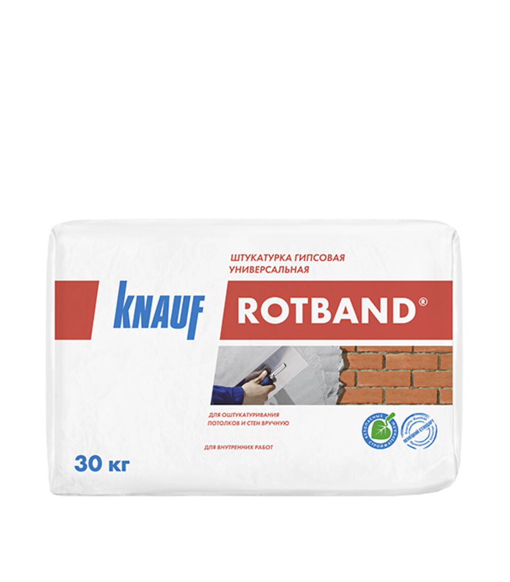 Штукатурка Knauf Rotband серый, 30 кг