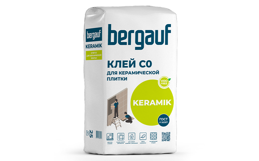 Клей для плитки Bergauf Keramik (25 кг)