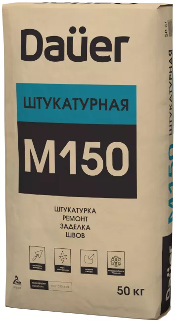 Смесь сухая штукатурная Dauer М-150, 50 кг