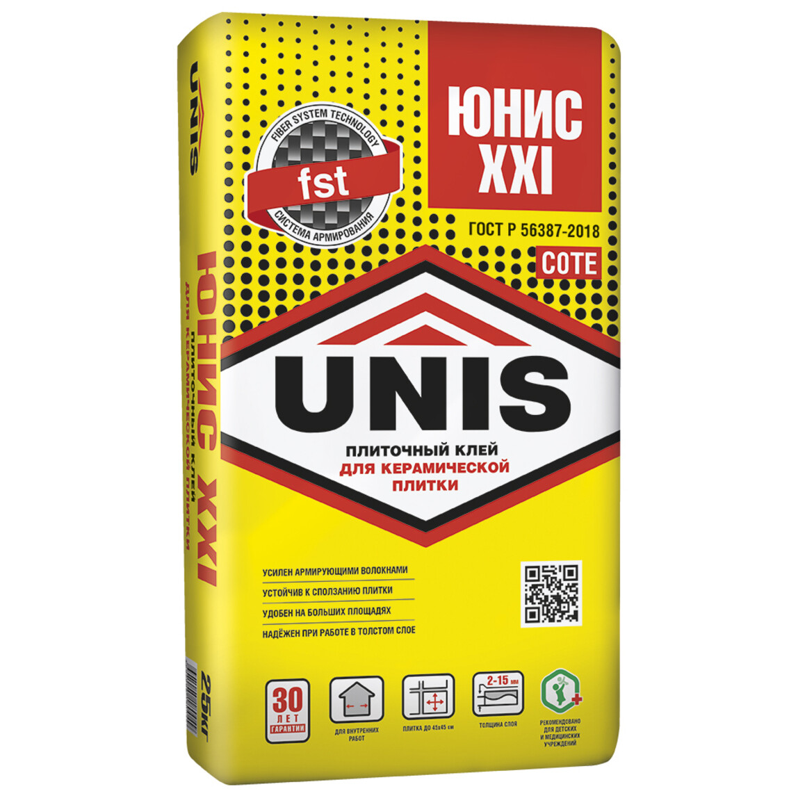 Клей для плитки Unis ХХI (25 кг)